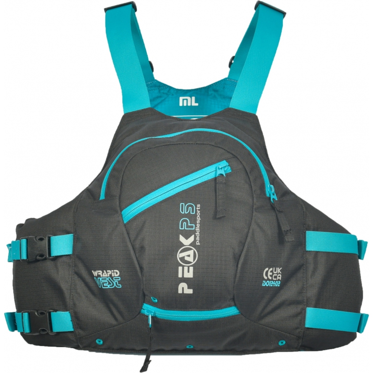 2026 Peak PS Mens Wrapid Buoyancy Aid Vest 26WV-BLK - Black